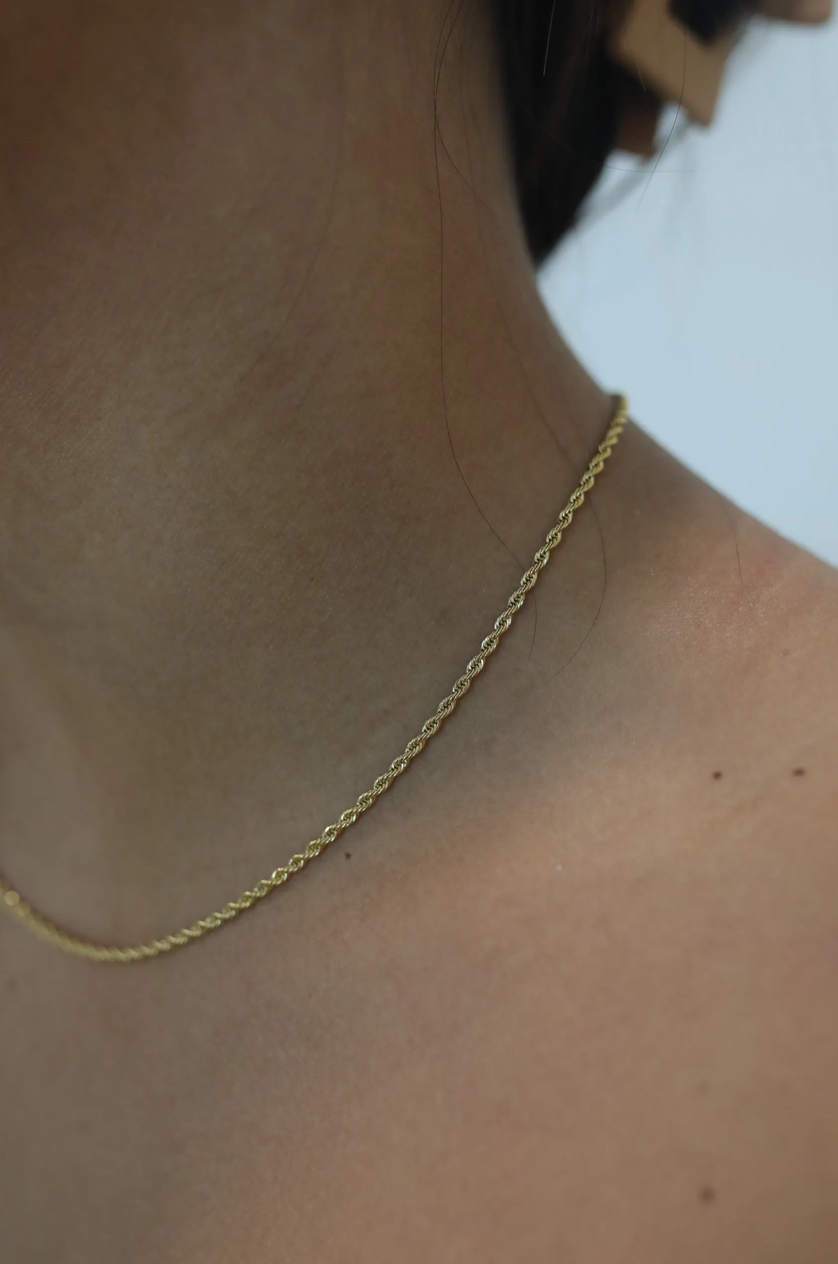 2mm Mini Elegant Twist Necklace