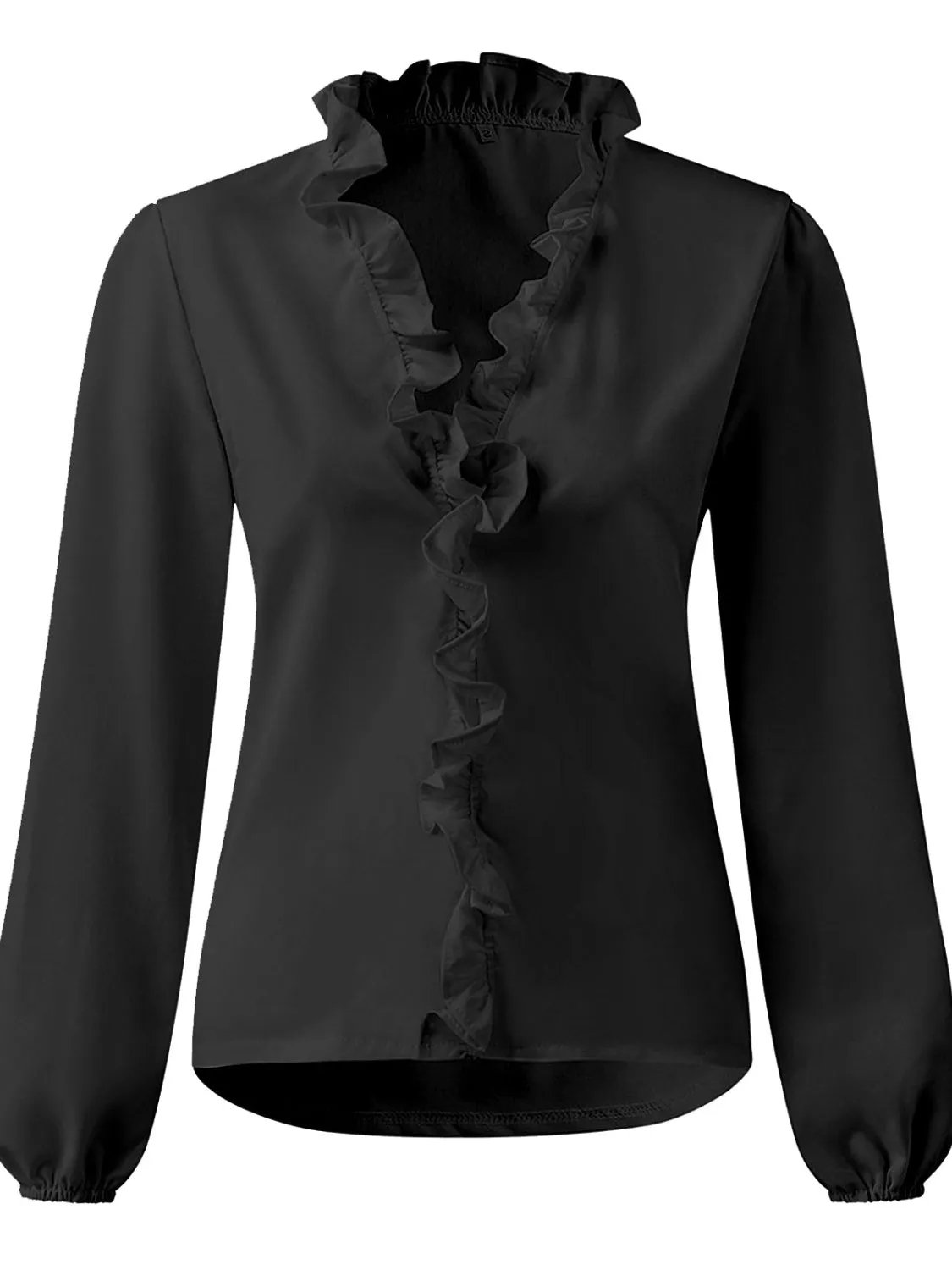 5 Elegant Ruffle V-Neck Blouse Shirt (S - 3X)