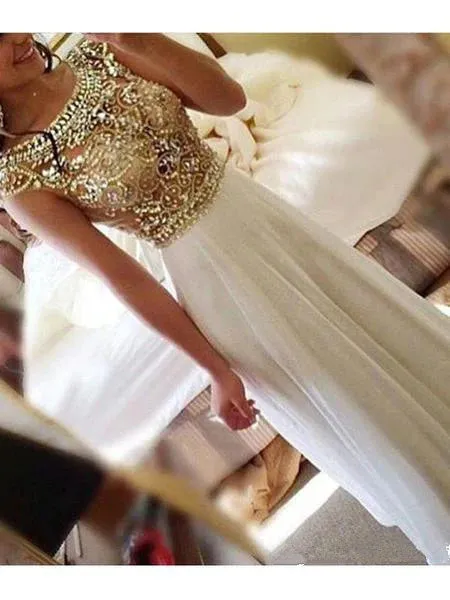 A Line Round Neck Cap Sleeves Floor Length Prom Dress, Cap Sleeves Formal Dresses