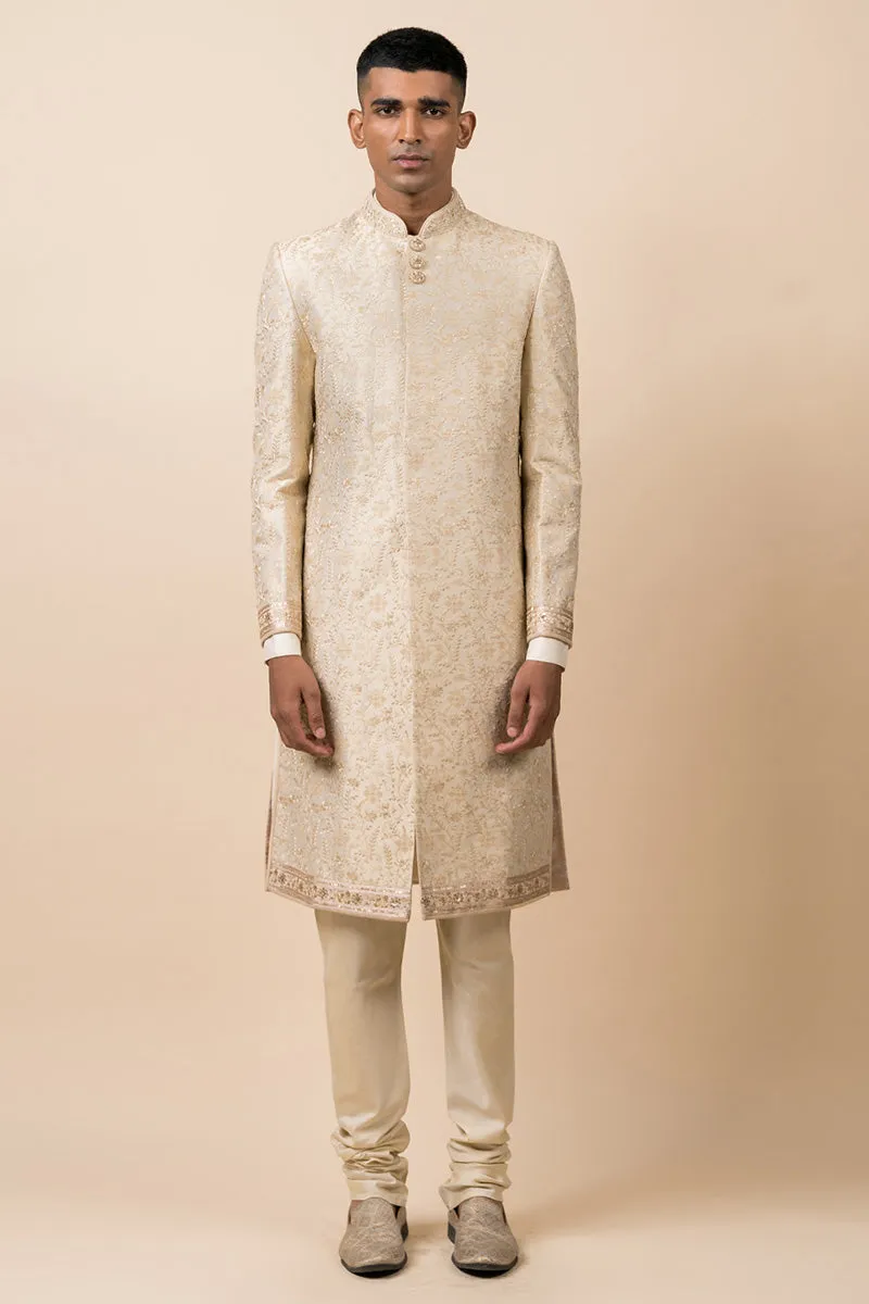 All Over Embroidered Sherwani