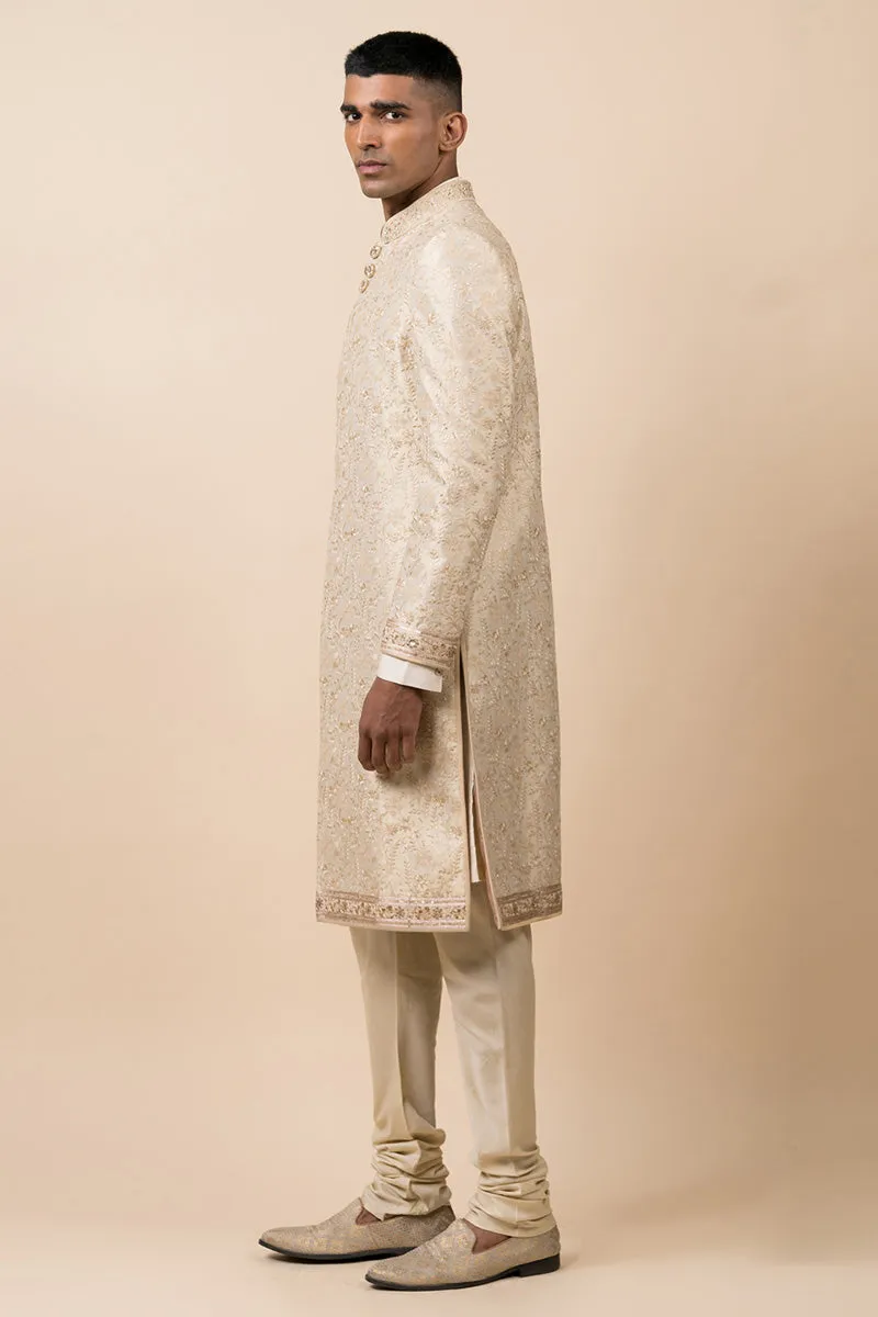 All Over Embroidered Sherwani