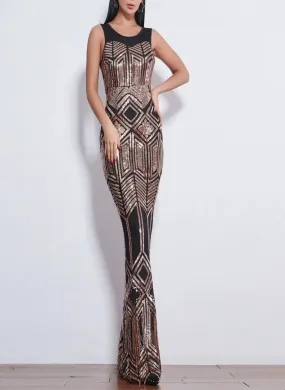 Analia Elegant Sequin Evening Gown