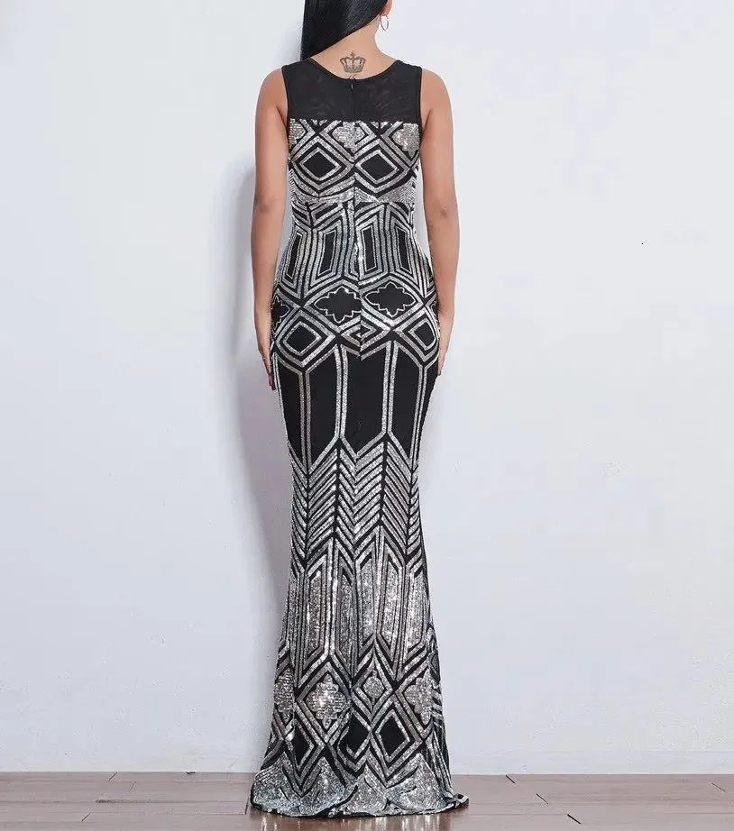 Analia Elegant Sequin Evening Gown