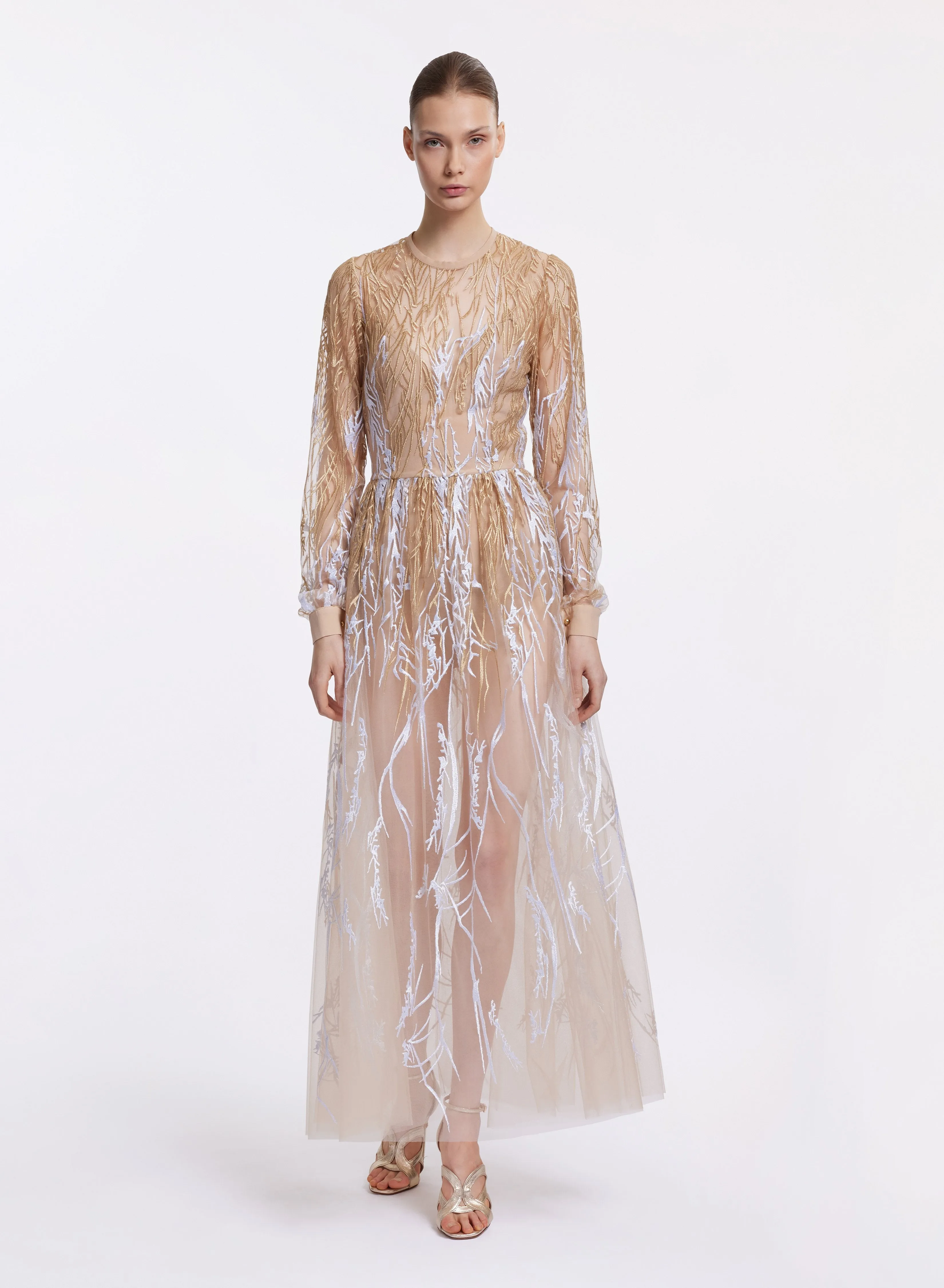 Arboreal Embroidered Dress