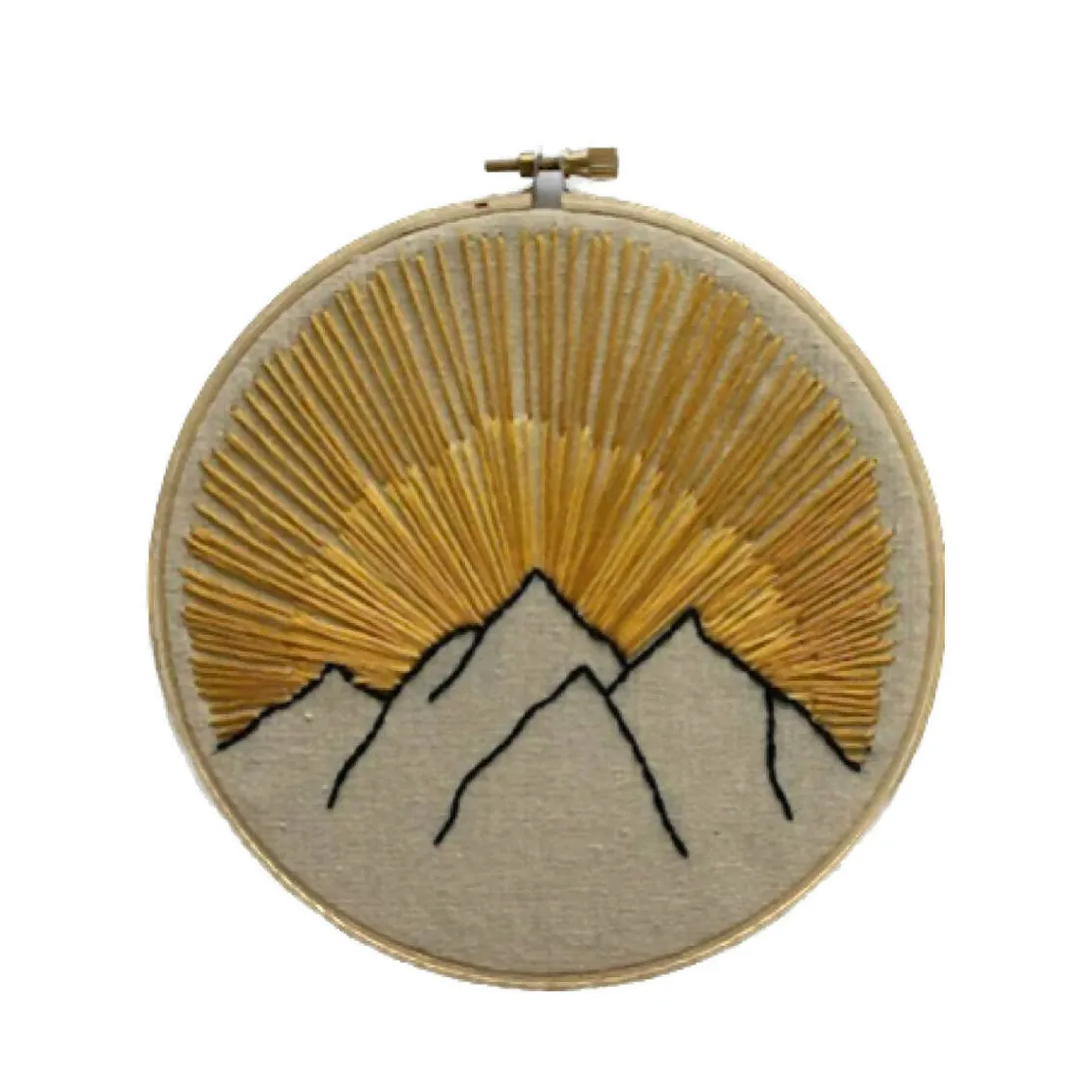 Aria Embroidered Mountain Hoop