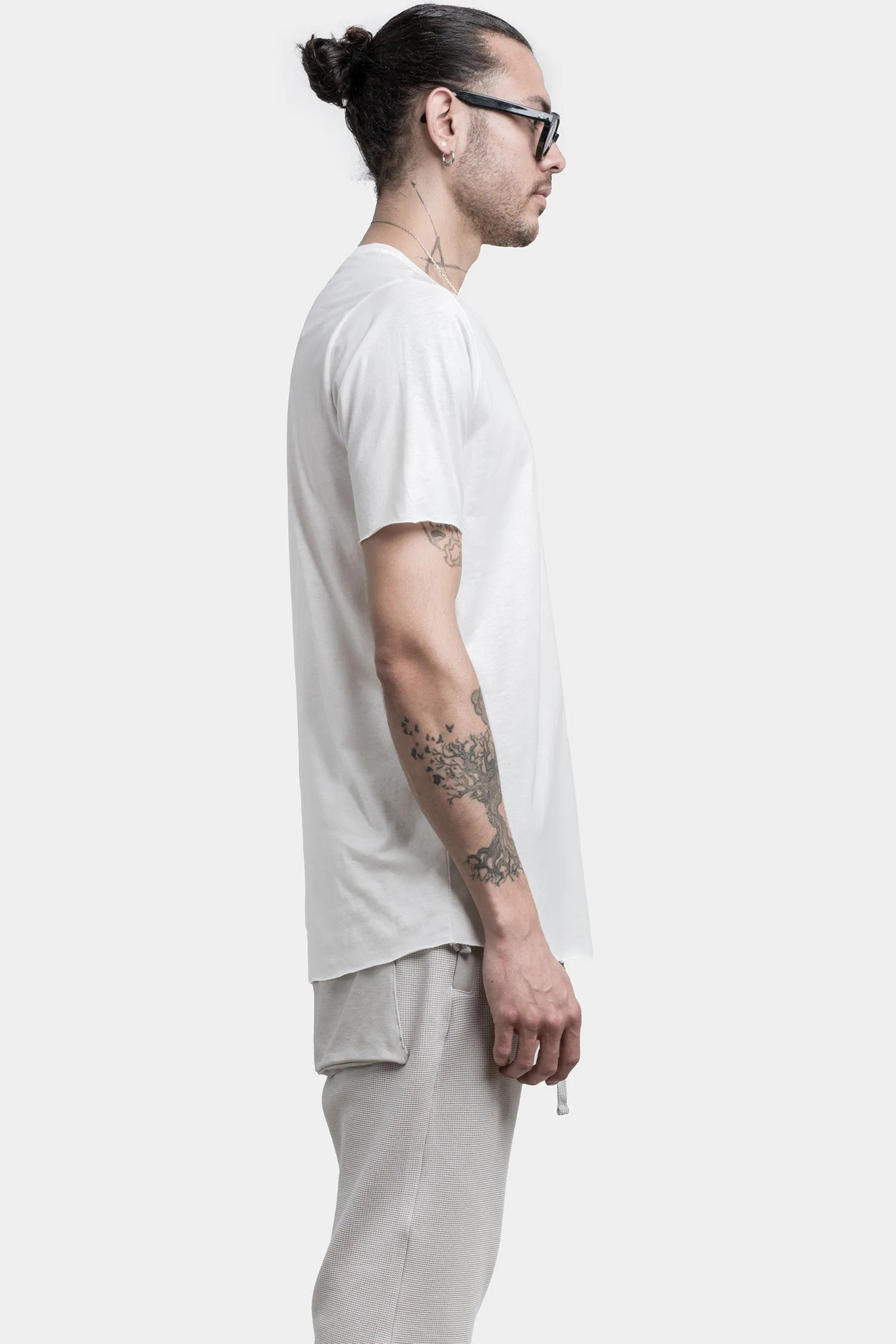 Basic cotton tee, White