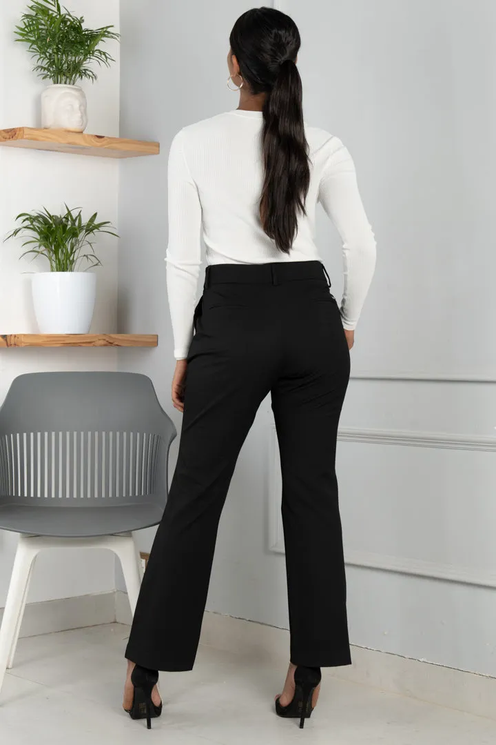 Black All Weather Stretch Pants - Women