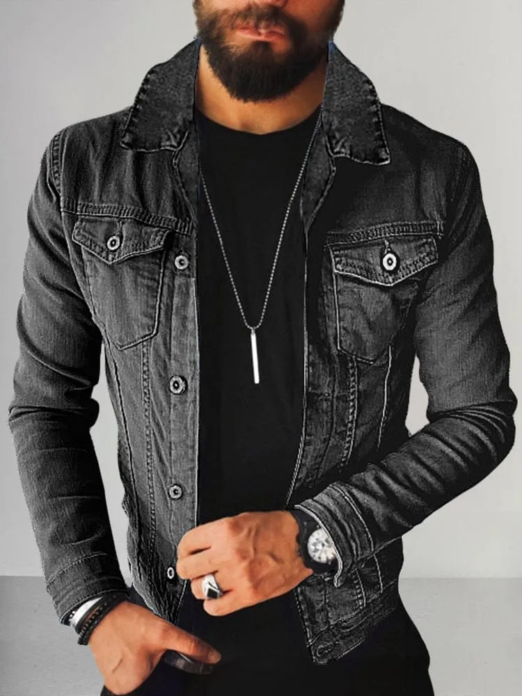 Casual 100% Cotton Denim Jacket