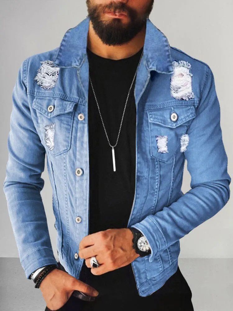 Casual 100% Cotton Denim Jacket