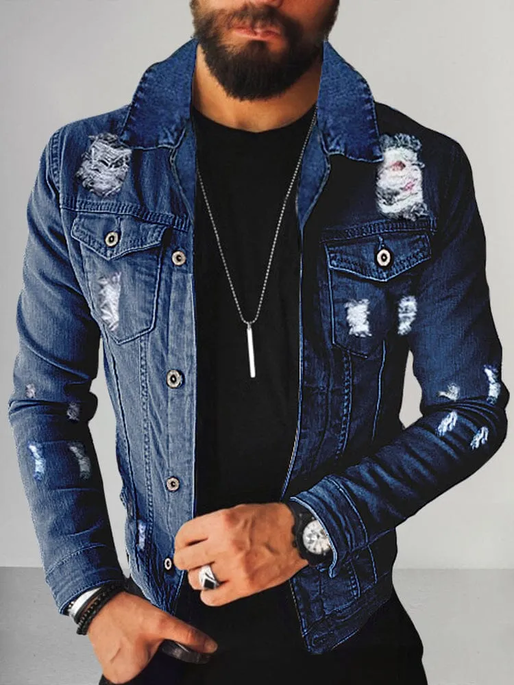 Casual 100% Cotton Denim Jacket