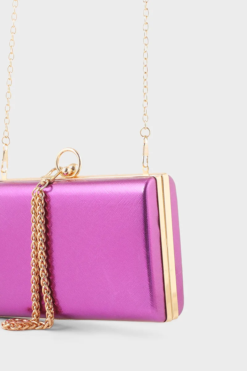 Casual Clutch B21601-Purple