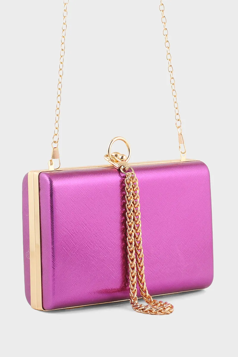 Casual Clutch B21601-Purple