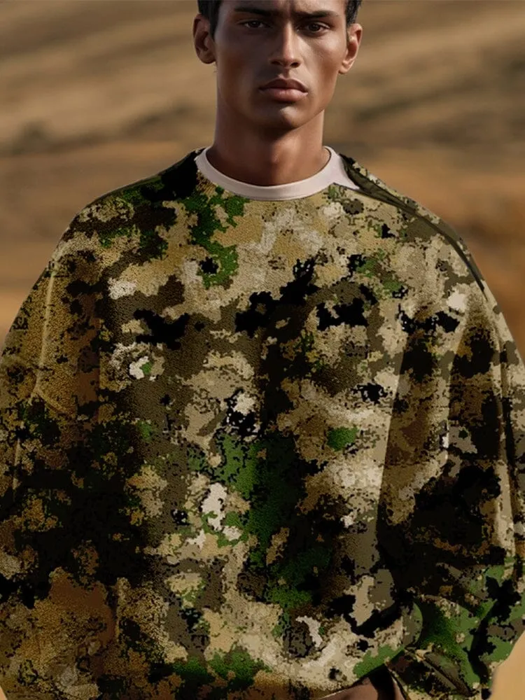 Casual Comfy Camo Sweatshirt