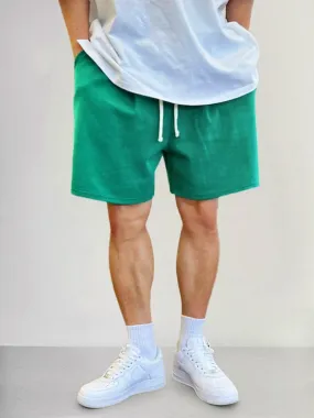 Casual Cotton Solid Color Shorts