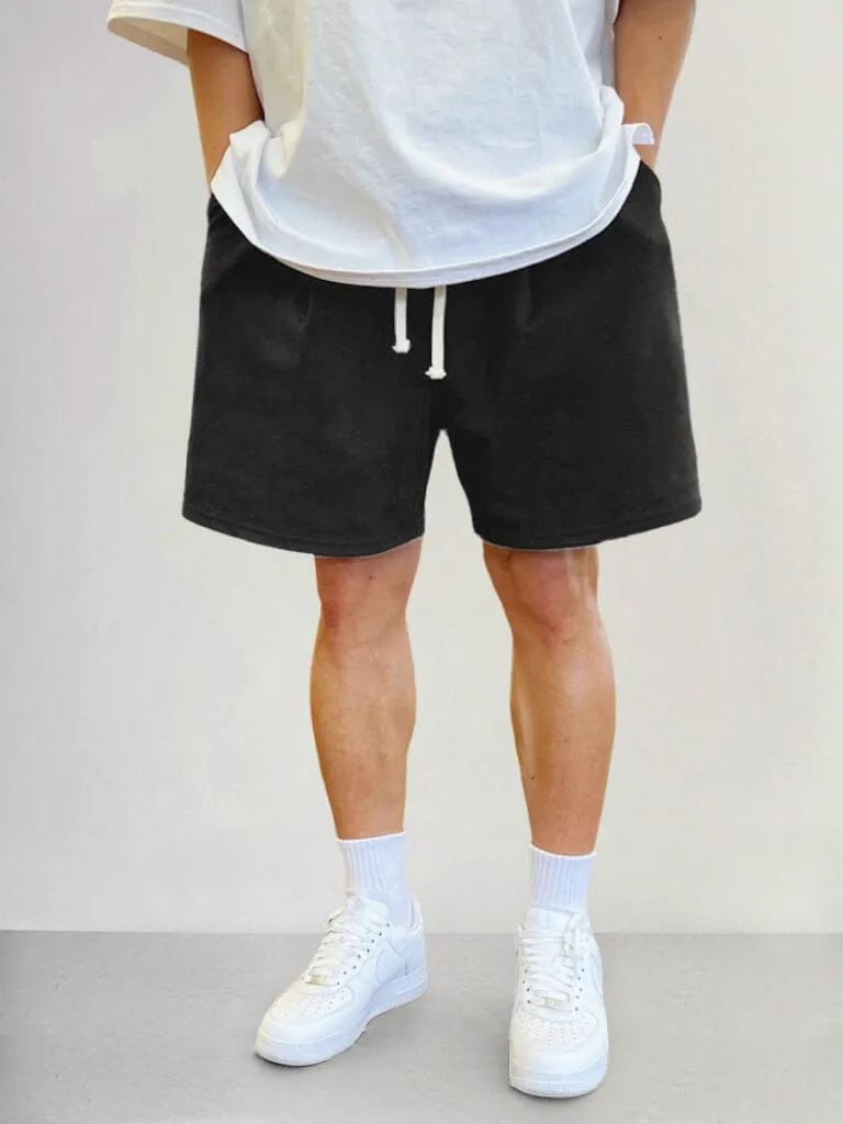 Casual Cotton Solid Color Shorts