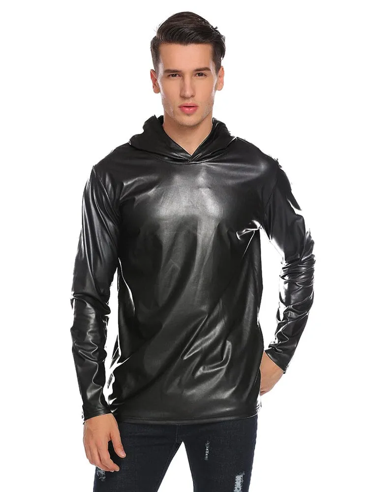 Casual Metallic Shiny Hoodie (US Only)