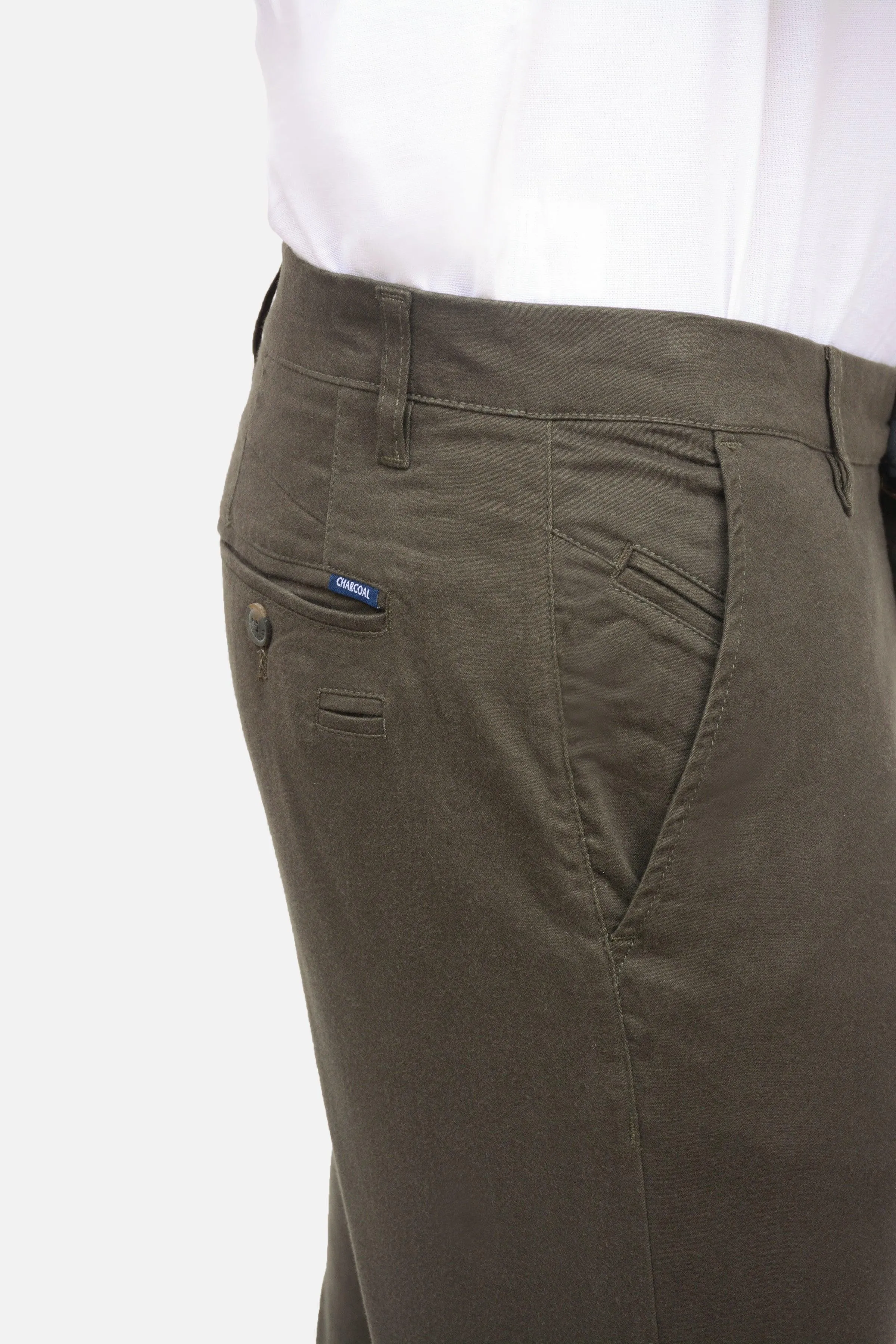 CASUAL PANT DARK OLIVE