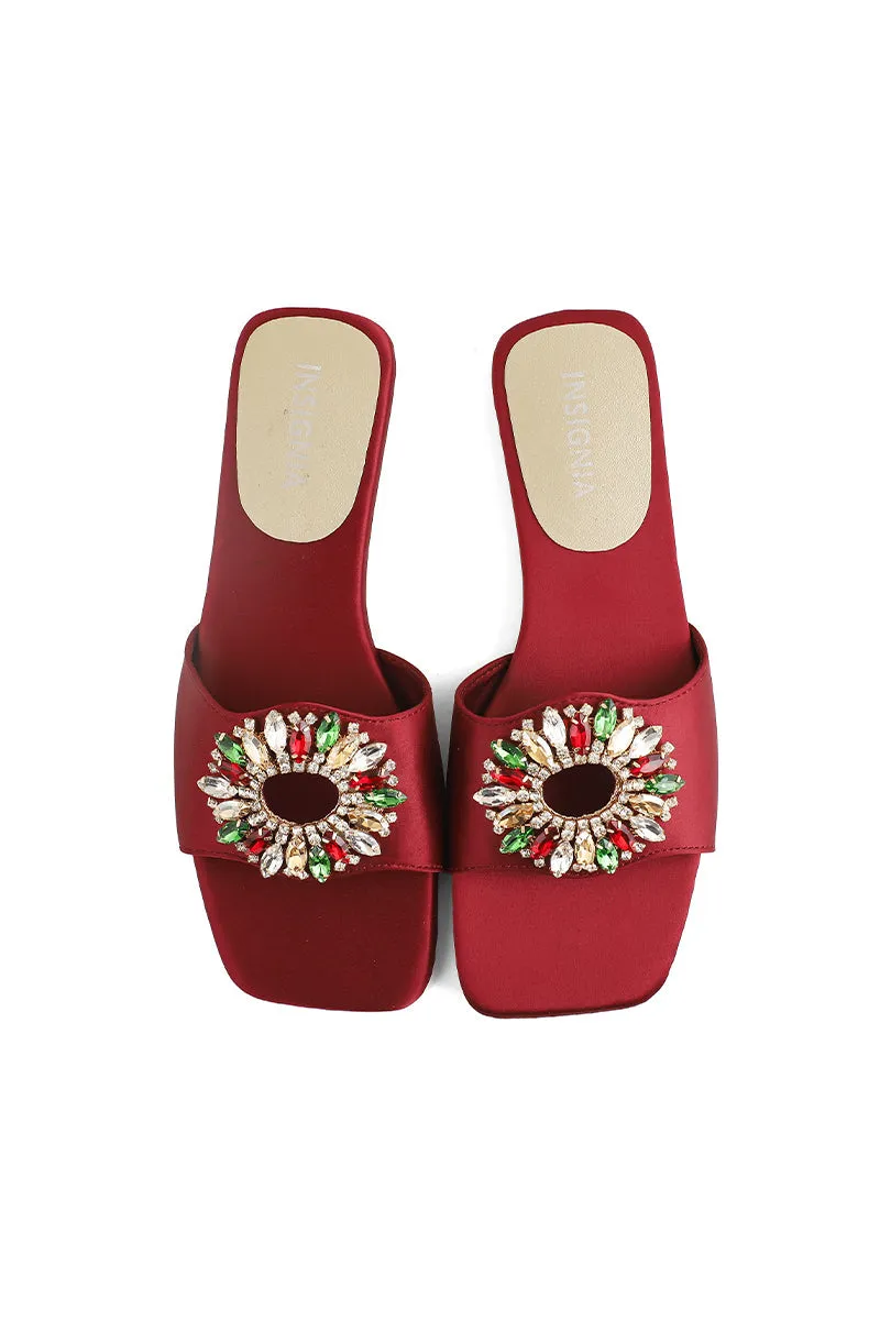 Casual Slip On I38546-Maroon