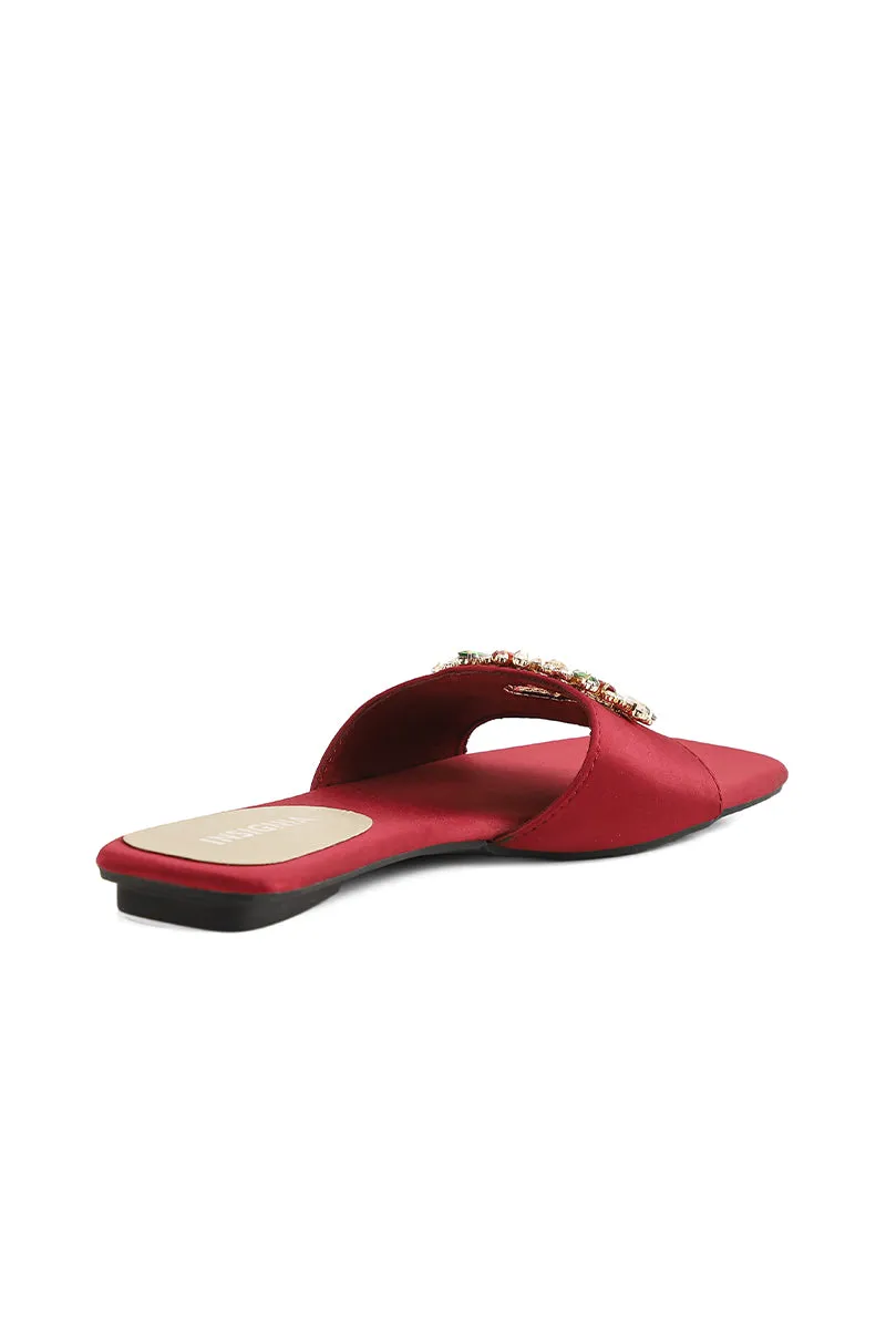 Casual Slip On I38546-Maroon