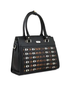 Casual Tote Hand Bags B14943-Black