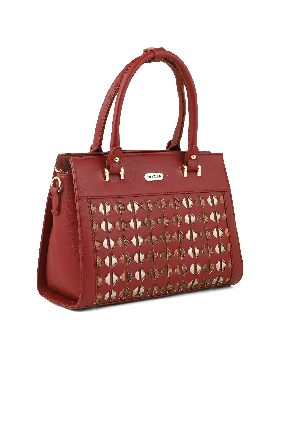 Casual Tote Hand Bags B14943-Maroon