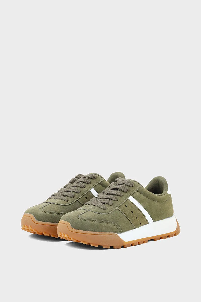 Casual Women Sneakers I57074-Olive