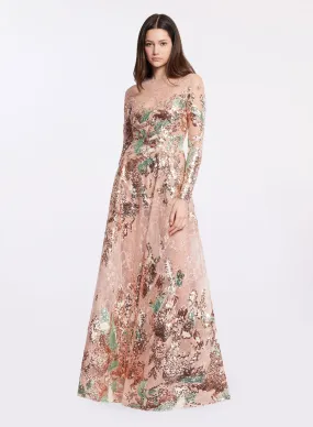 Celestial Embroidered Lace Dress