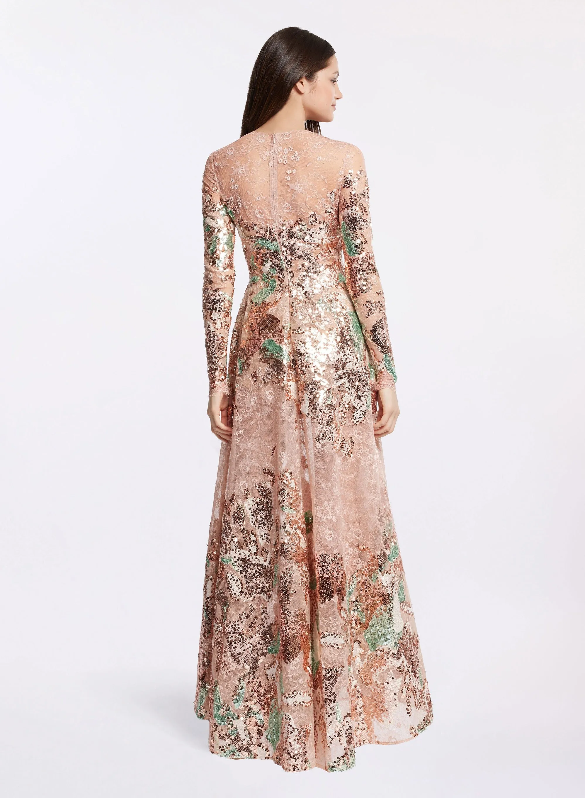 Celestial Embroidered Lace Dress