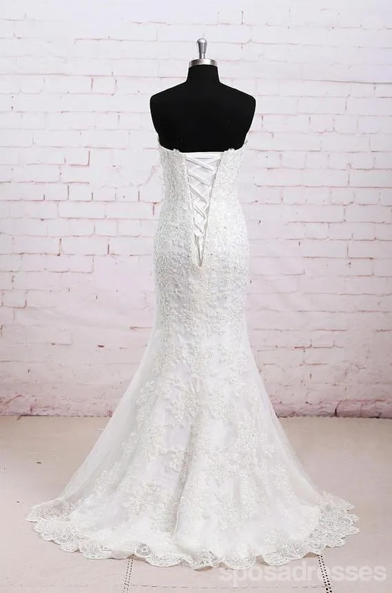 Classice Sweetheart Lace Mermaid Wedding Dresses Online, WD393