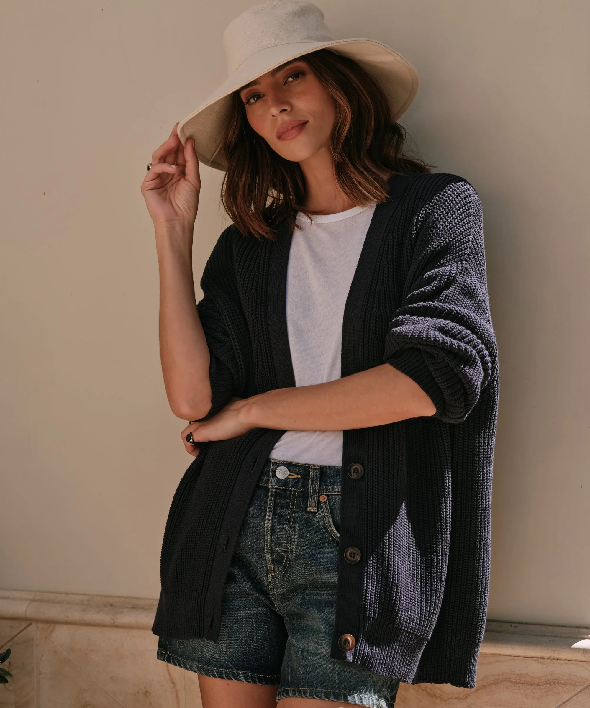 Cotton Cocoon Cardigan