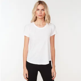 Cotton Crepe Tee - White