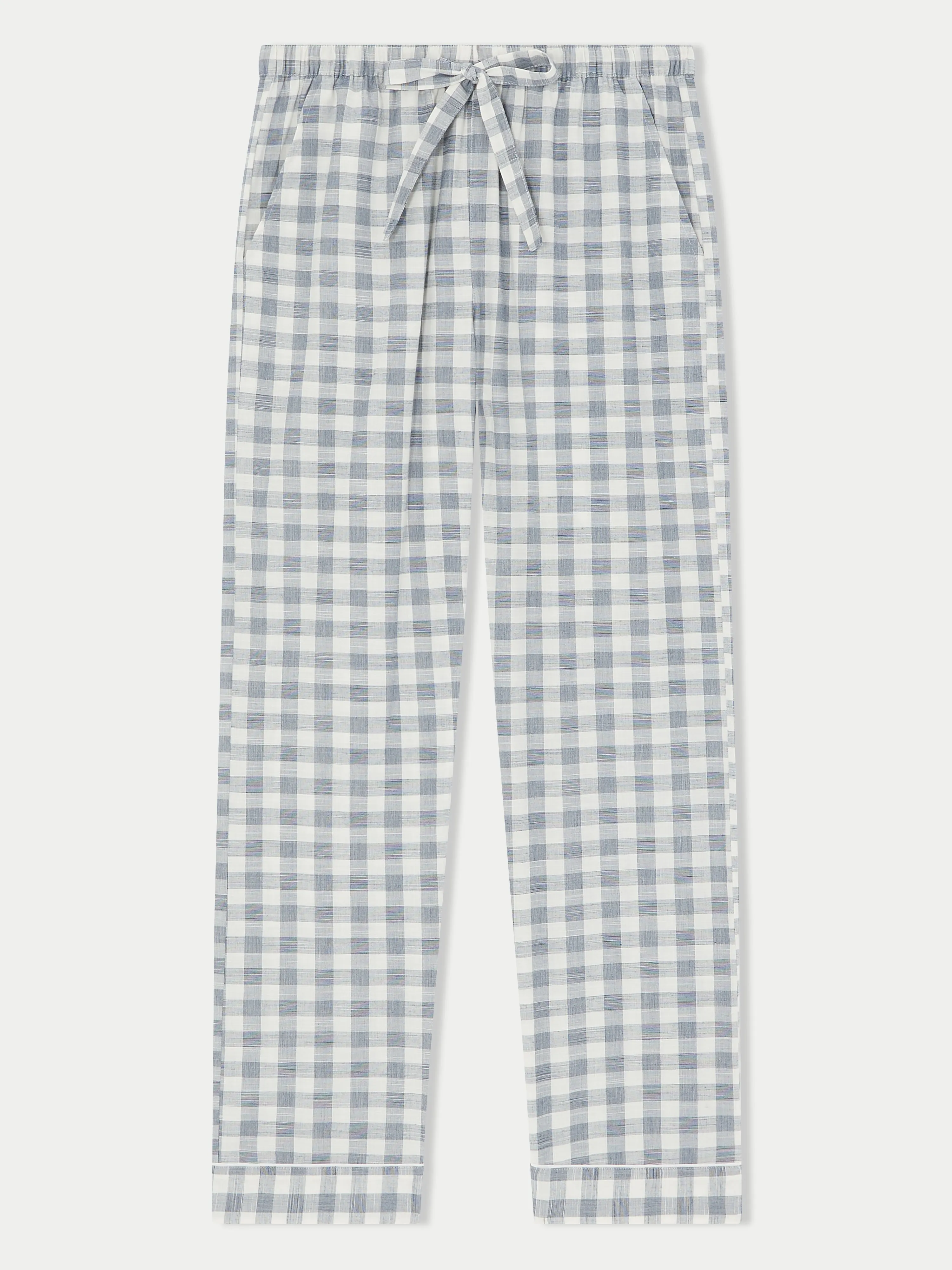 Cotton Gingham Pyjama | Blue