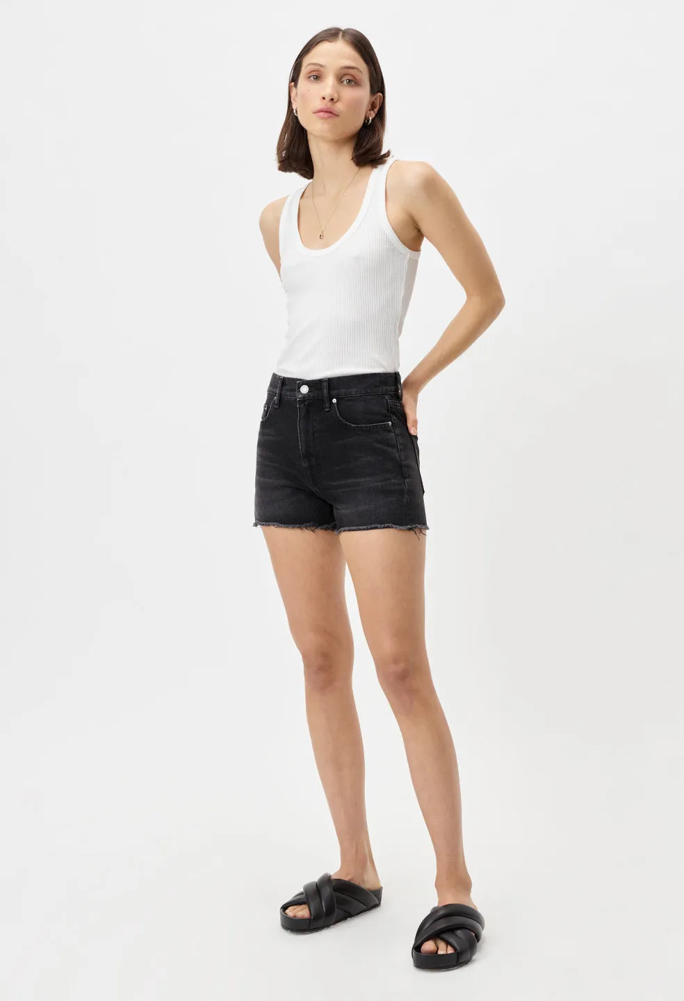 Cotton Rib Tank / White