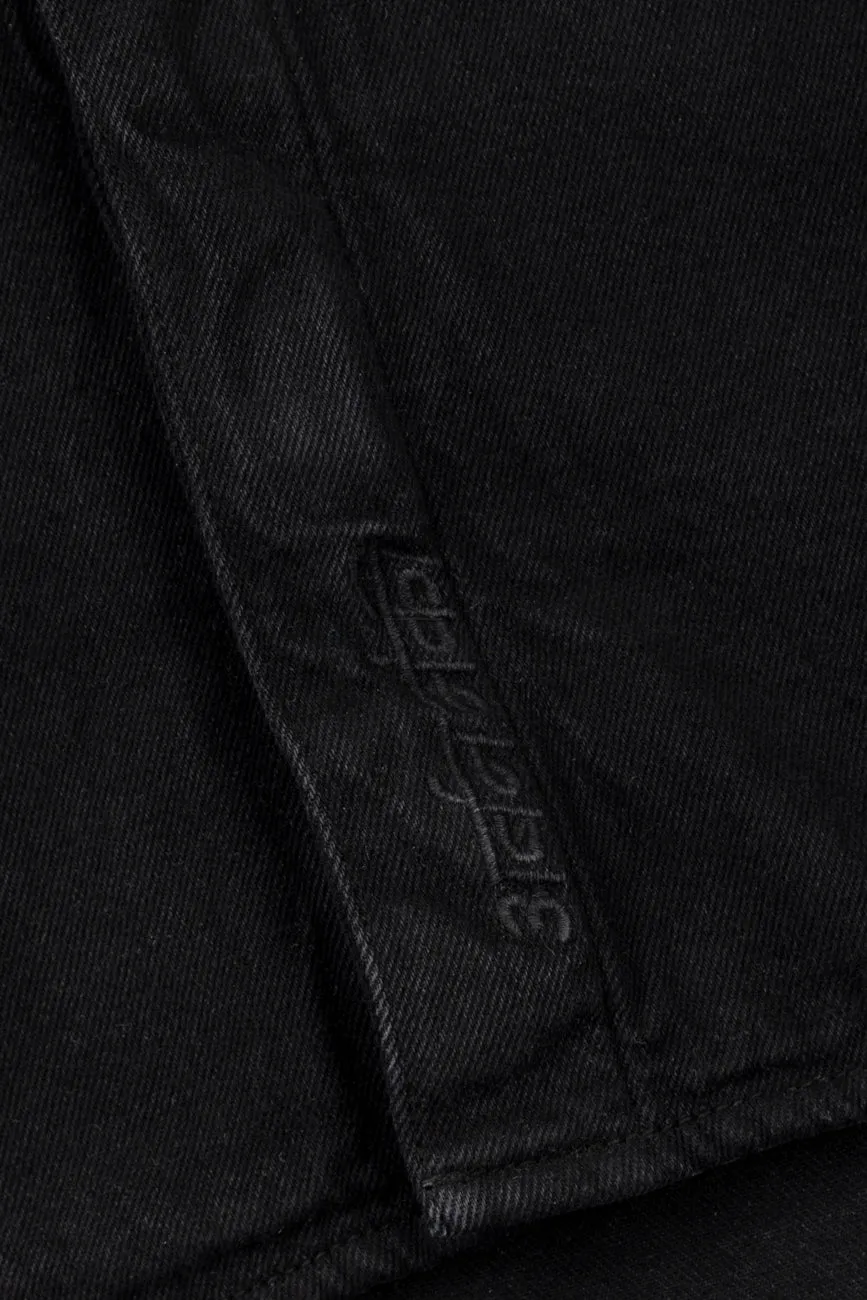 Cotton Twill Shacket // Black