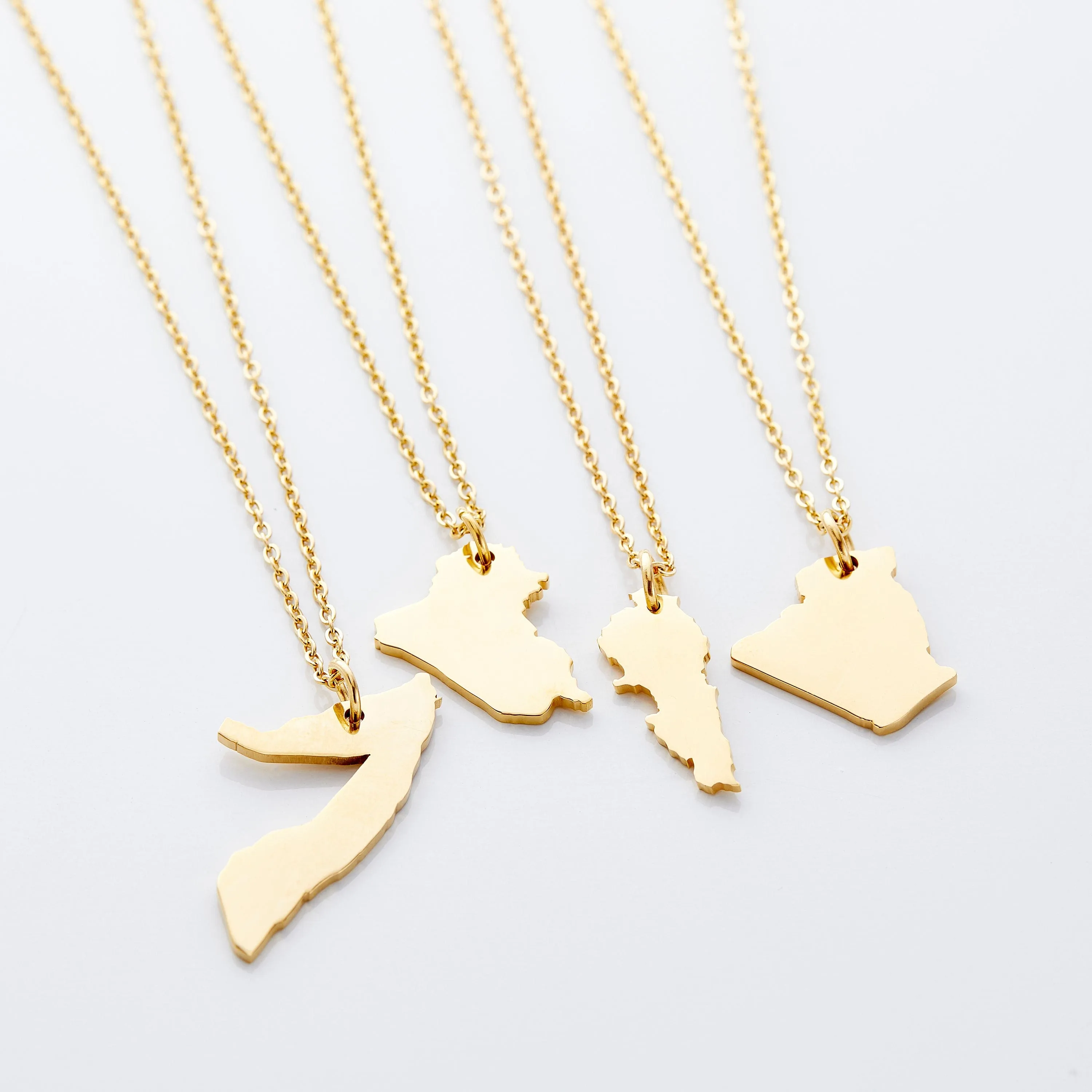 Country Map Necklace | Women