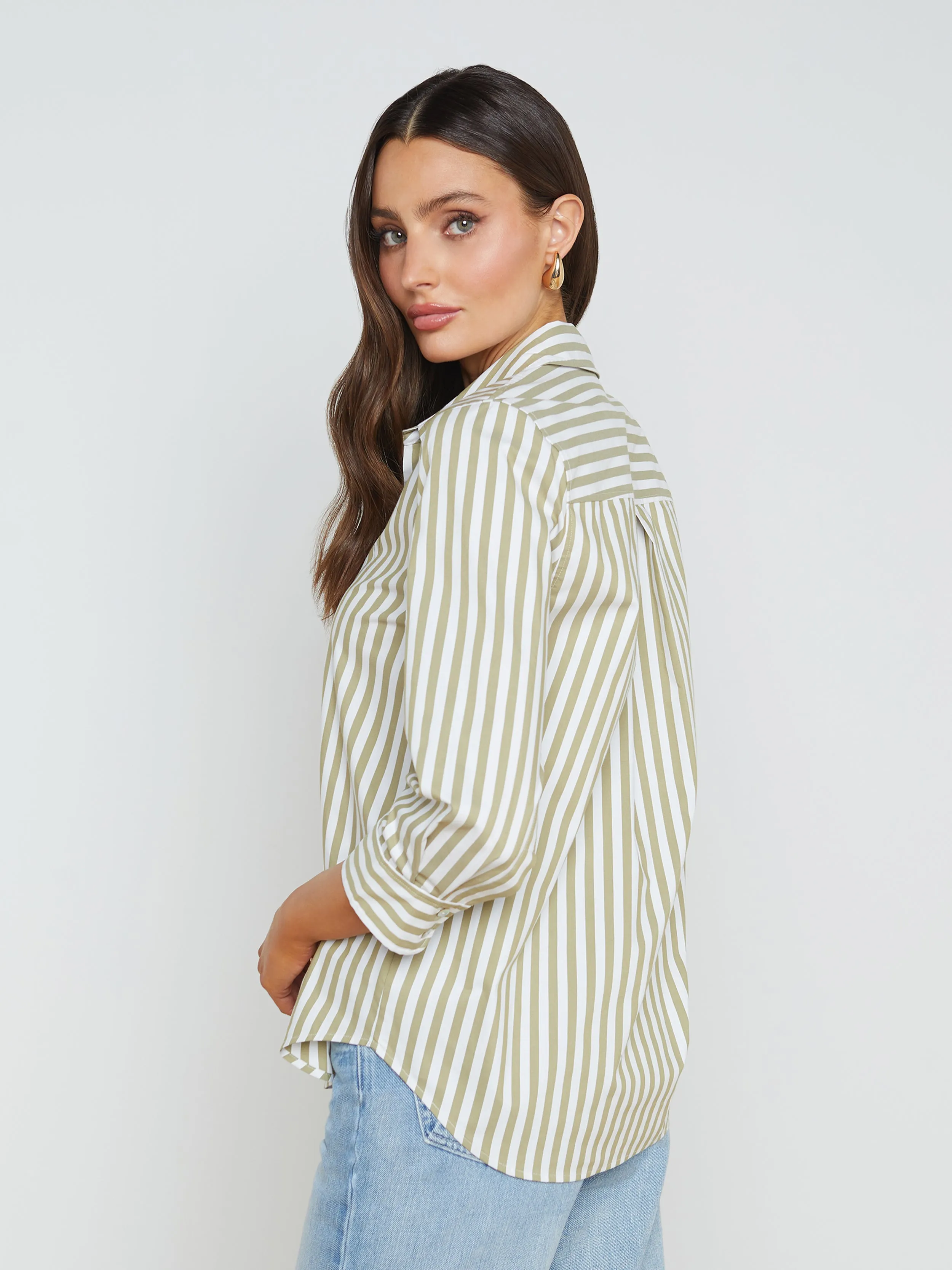 Daniella Cotton-Blend Blouse