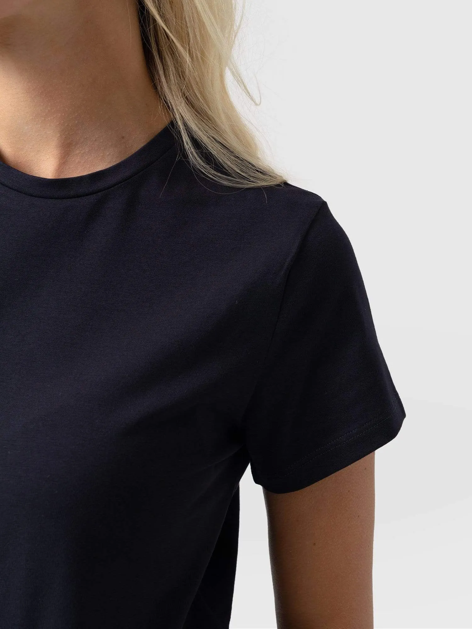 Easy Cotton Tee - Navy