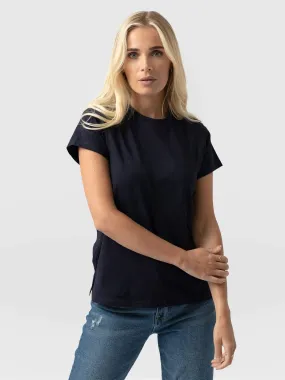 Easy Cotton Tee - Navy