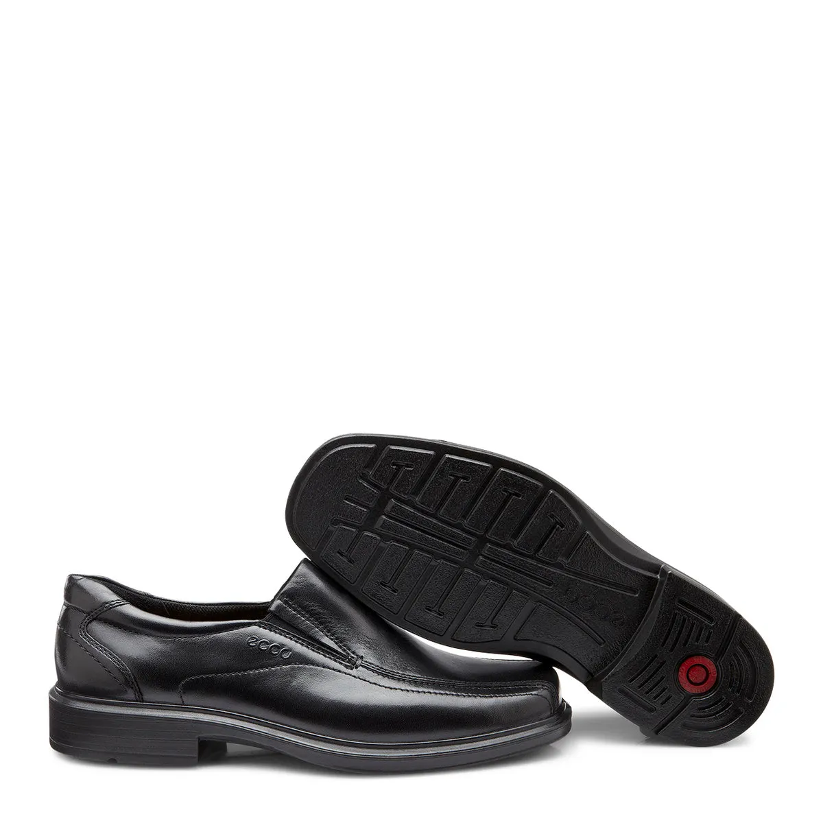 ECCO Helsinki Leather Slip On Dress Shoe - Black