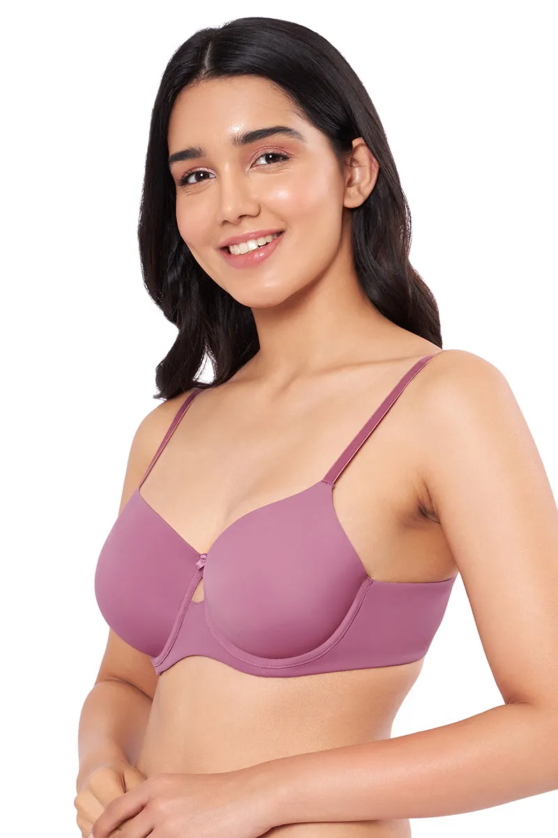 Elegant Dream Padded Wired T-shirt Bra - Mellow Mauve