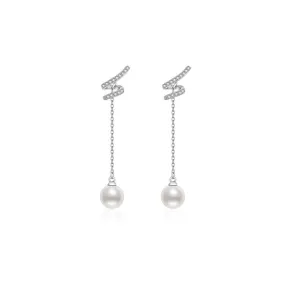 Elegant Freshwater Pearl Earrings WE00141 | S Collection