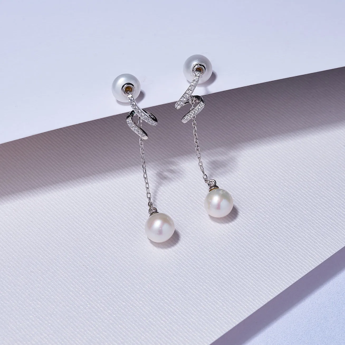 Elegant Freshwater Pearl Earrings WE00141 | S Collection