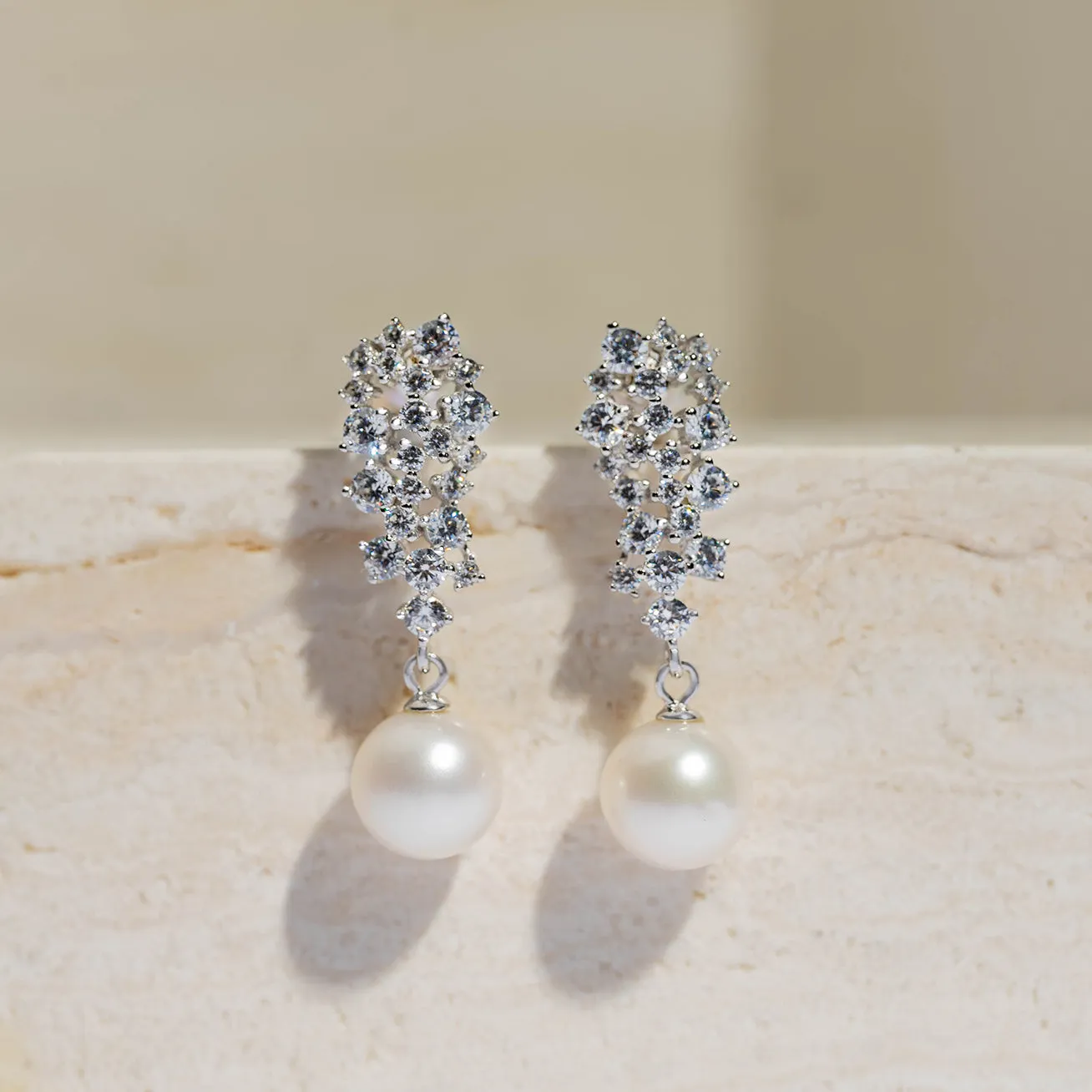 Elegant Freshwater Pearl Earrings WE00330 | CELESTE