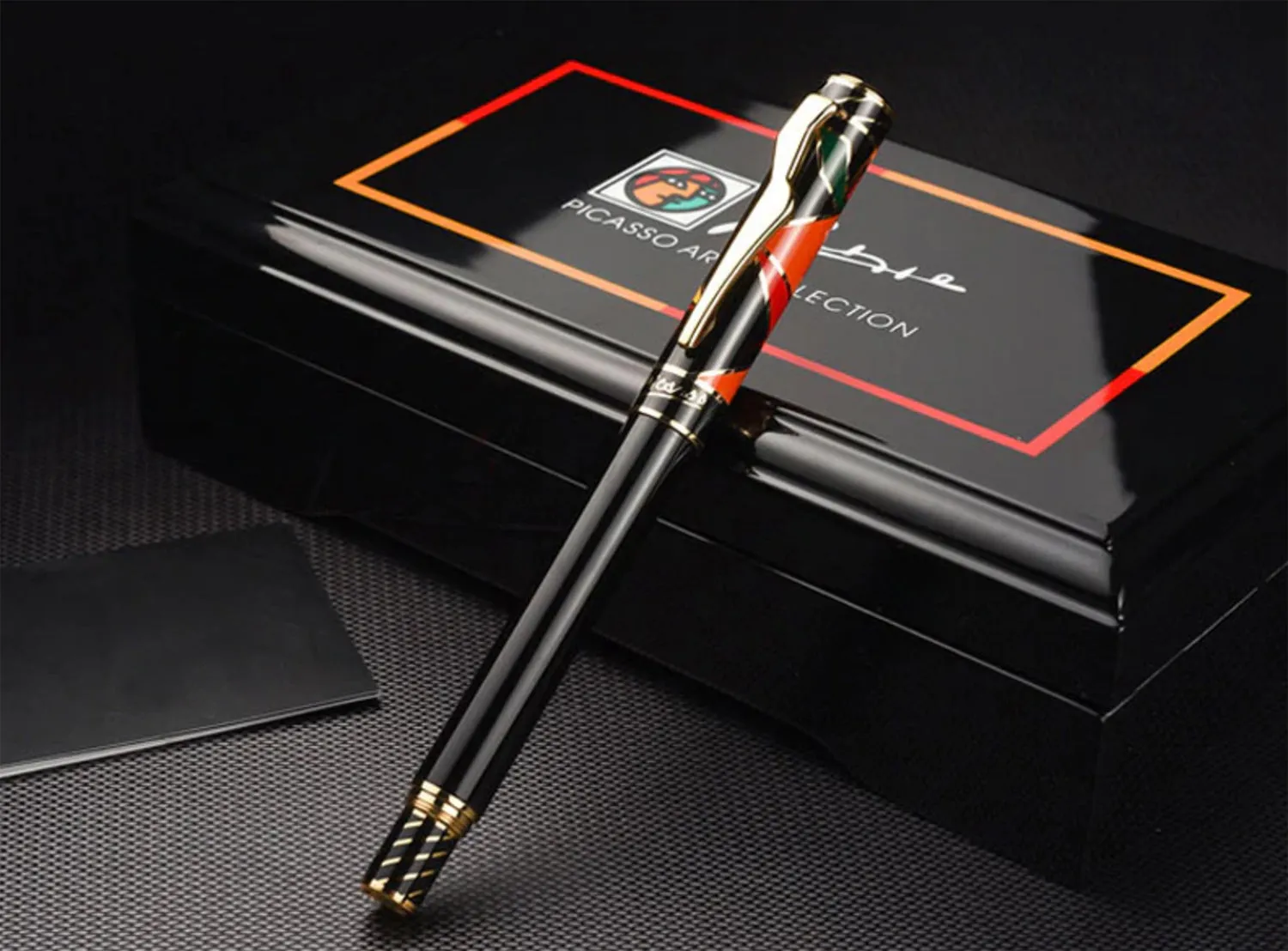 Elegant Picasso Inspired Fountain Pen with Gold Nib