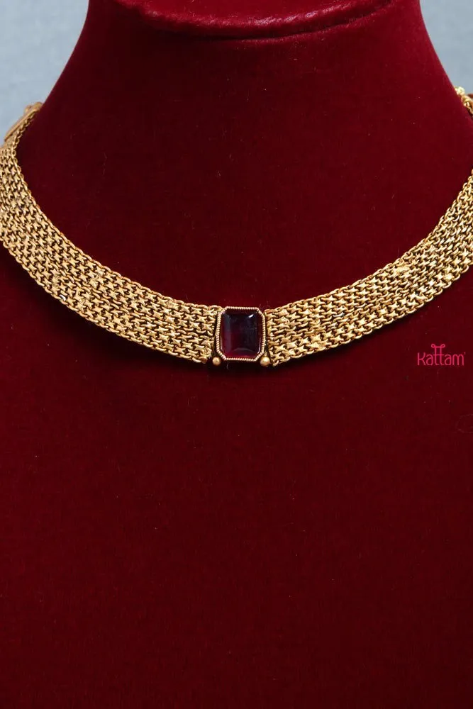 Elegant Ruby Stone Choker