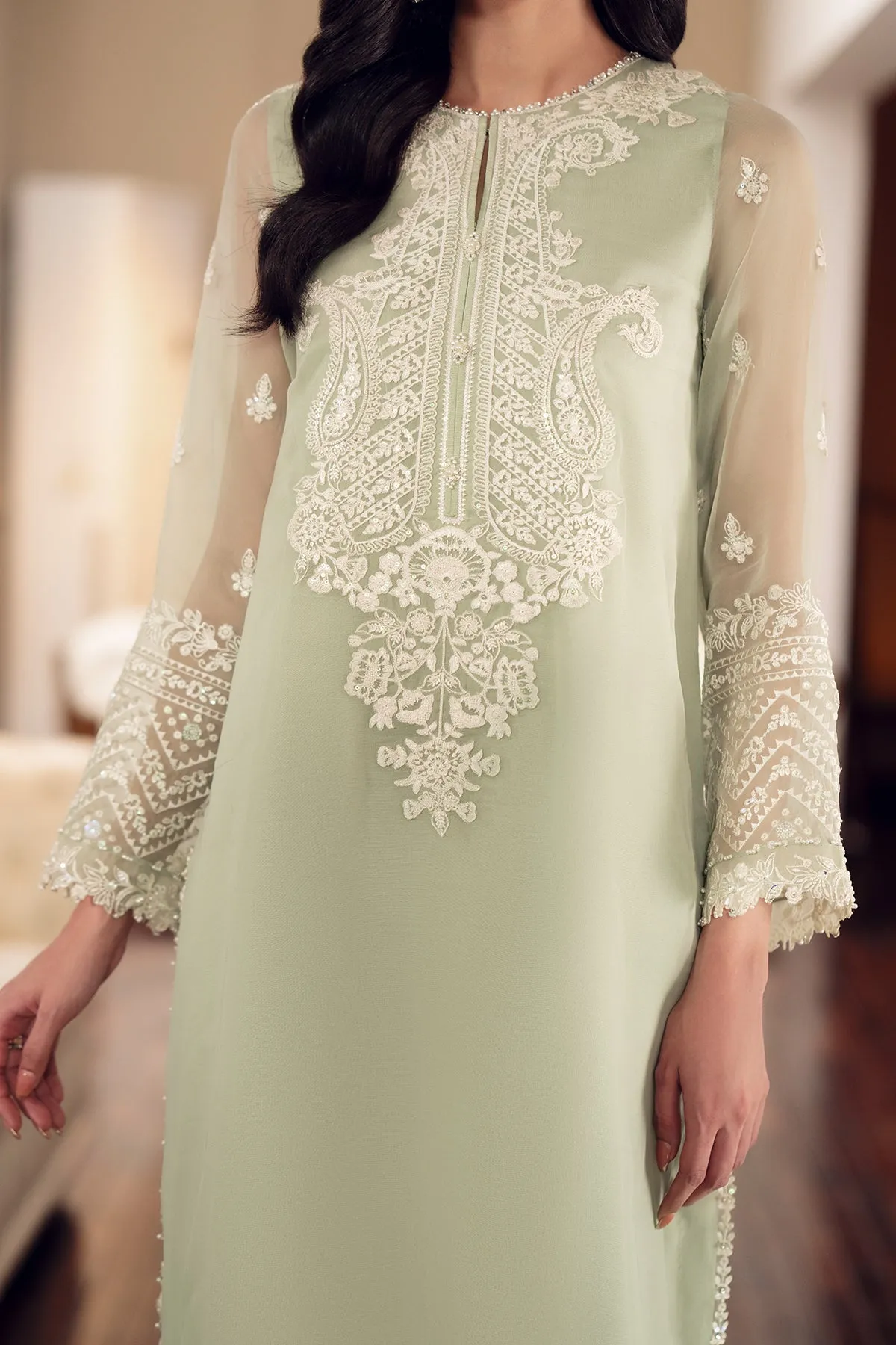 EMBROIDERED CHIFFON PR-895