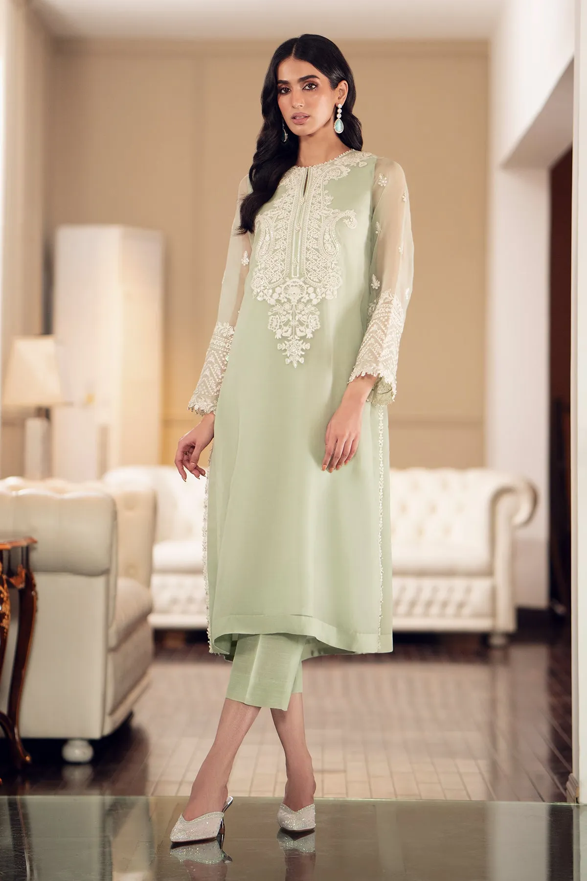 EMBROIDERED CHIFFON PR-895