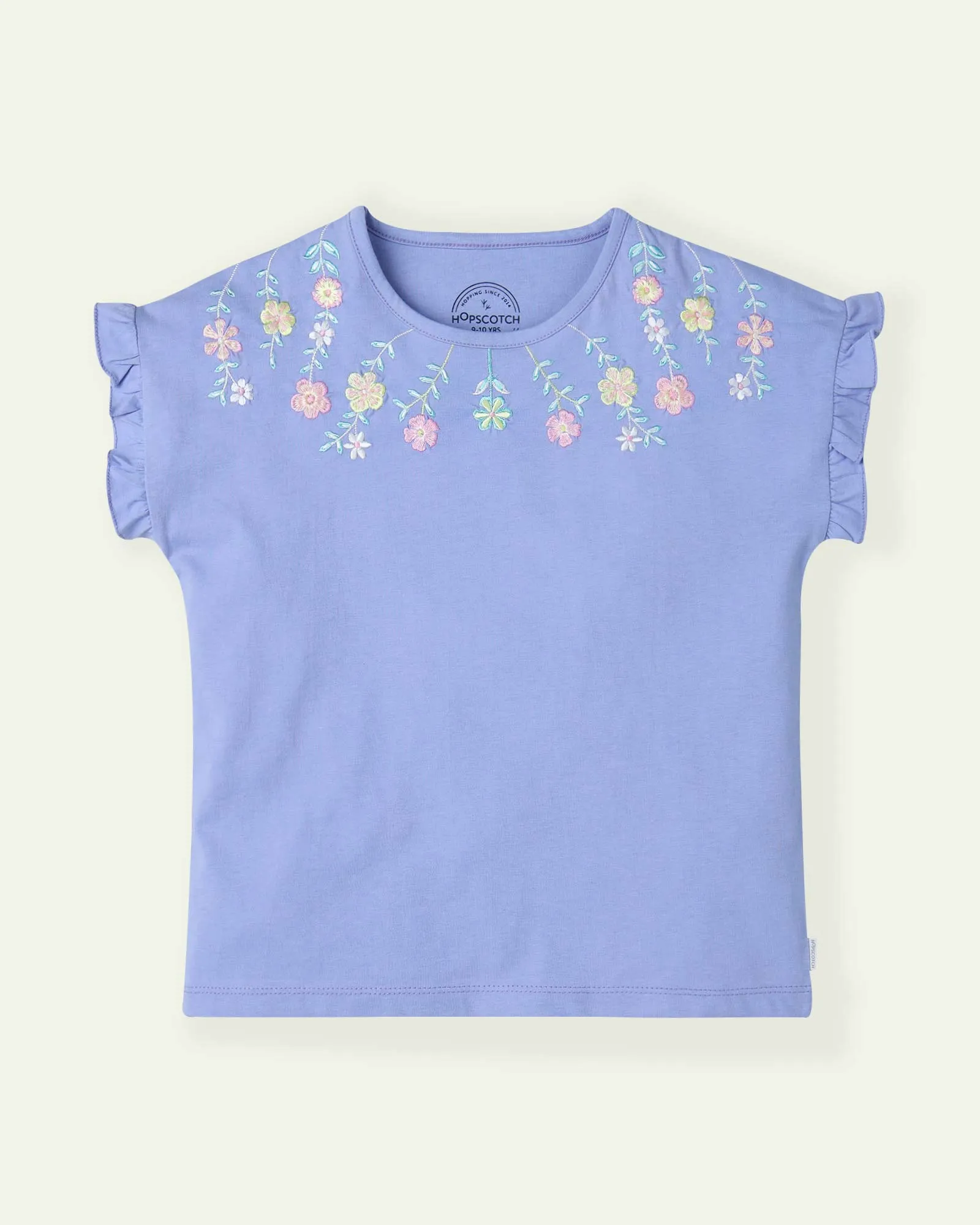 Embroidered Lilac T-Shirt