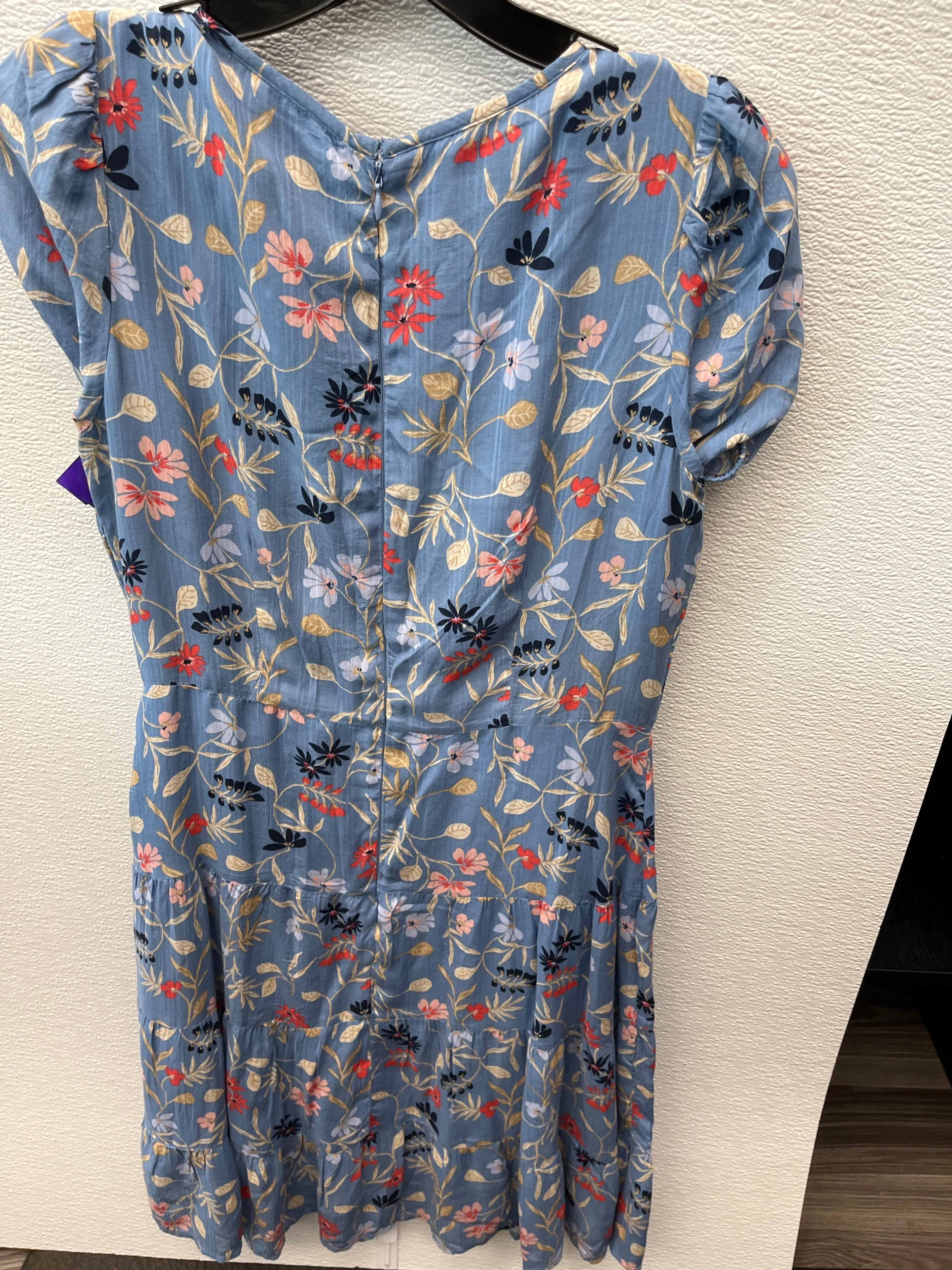 Floral Dress Casual Short Loft, Size 0