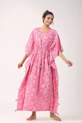 Flower Fields Cotton Kaftan